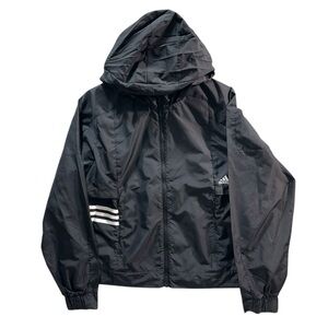 Adidas Charcoal Hooded Jacket